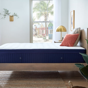 Weekender Blue/White Full 13" Euro Top Hybrid Mattress - Ornate Home