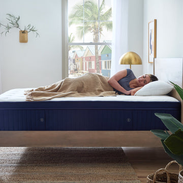 Weekender Blue/White Full 13" Euro Top Hybrid Mattress - Ornate Home