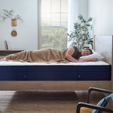 Weekender Blue/White King 11" Euro Top Hybrid Mattress - Ornate Home
