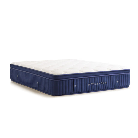 Weekender Blue/White King 13" Euro Top Hybrid Mattress - Ornate Home