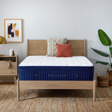 Weekender Blue/White Twin 13" Euro Top Hybrid Mattress - Ornate Home