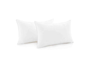 Weekender White/Blue Standard Down Alternative Pillow (2-Pack) - Ornate Home