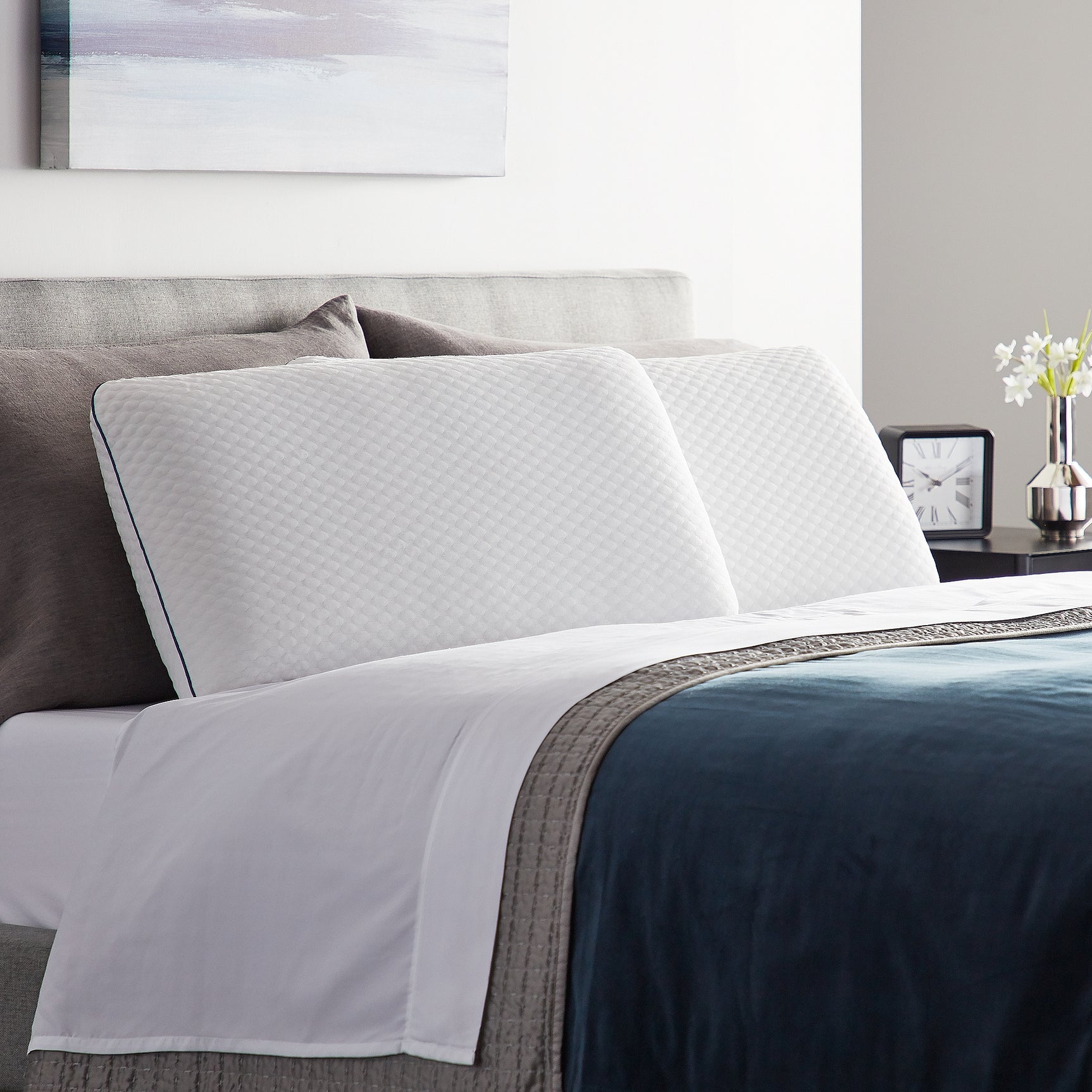Weekender White King Gel Memory Foam Pillow - Ornate Home