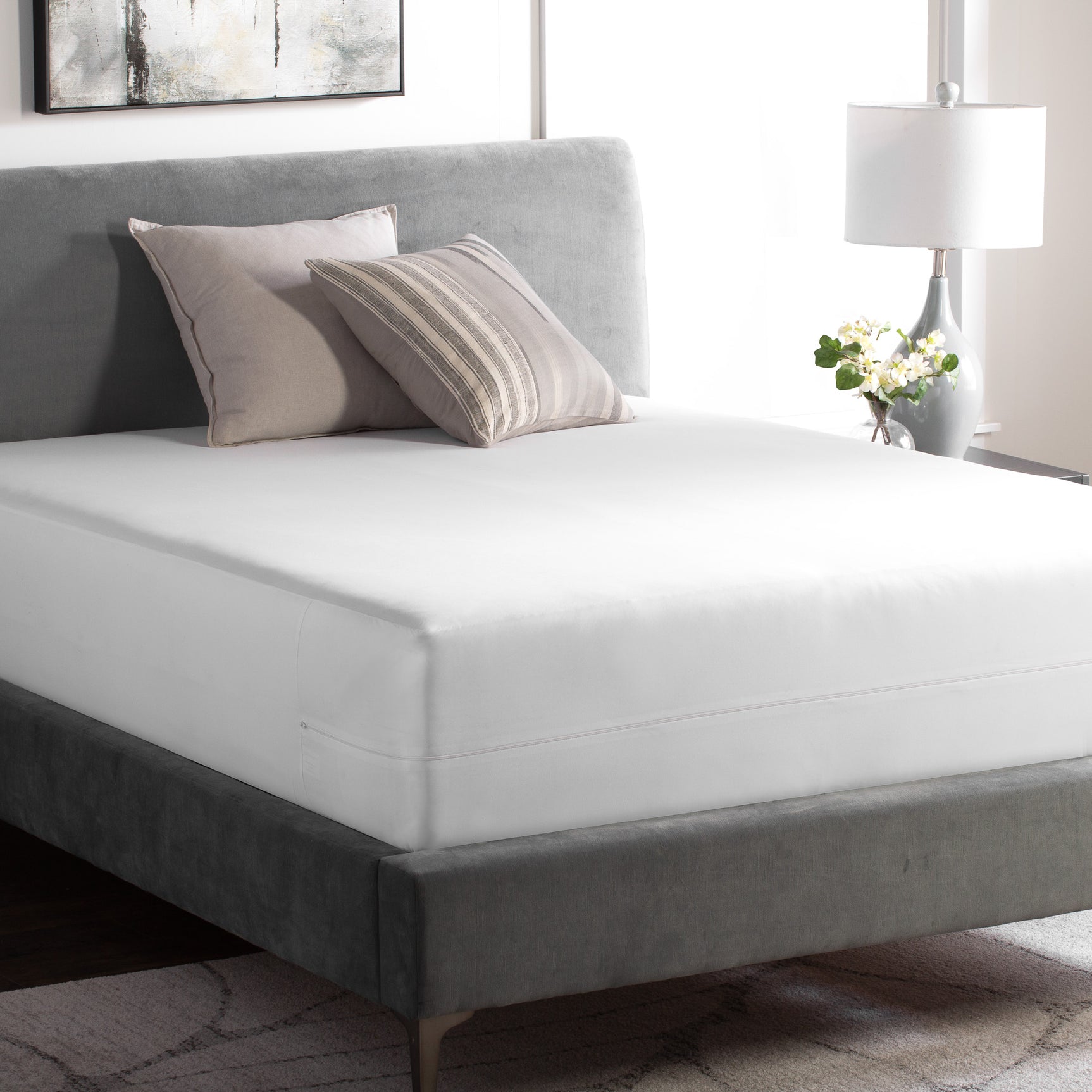 Weekender White Queen 360 Mattress Encasement - Ornate Home
