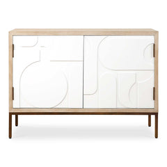 Weimar White 2 Door Cabinet - Ornate Home