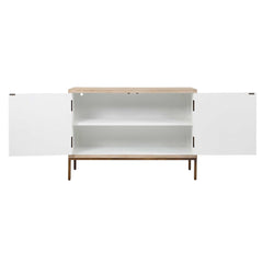 Weimar White 2 Door Cabinet - Ornate Home