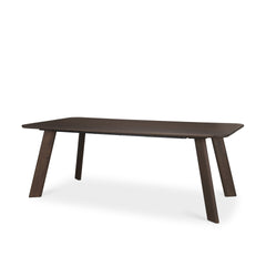 Welborn Dark Brown 84"W Rectangular Dining Table - Ornate Home