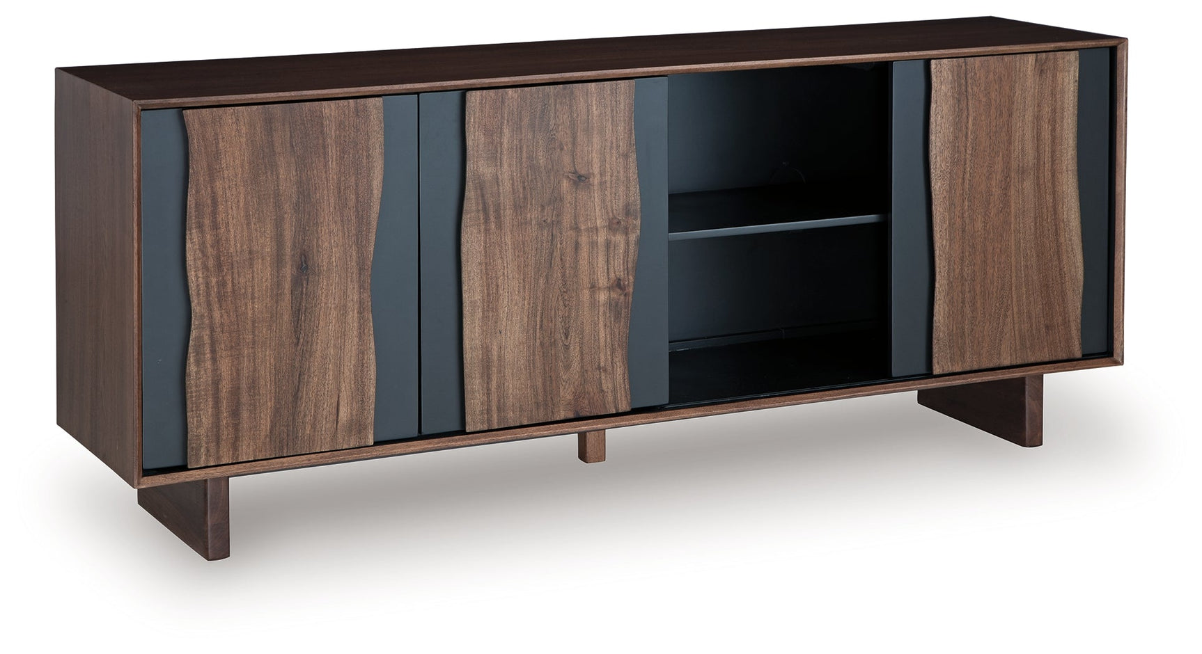 Welby Brown/Charcoal Accent Cabinet (Online Special Price) - Ornate Home