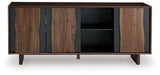 Welby Brown/Charcoal Accent Cabinet (Online Special Price) - Ornate Home