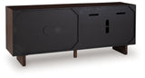 Welby Brown/Charcoal Accent Cabinet (Online Special Price) - Ornate Home