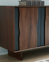 Welby Brown/Charcoal Accent Cabinet (Online Special Price) - Ornate Home