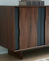 Welby Brown/Charcoal Accent Cabinet - Ornate Home