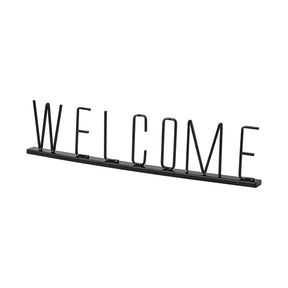 Welcome Black Metal Sign - Ornate Home