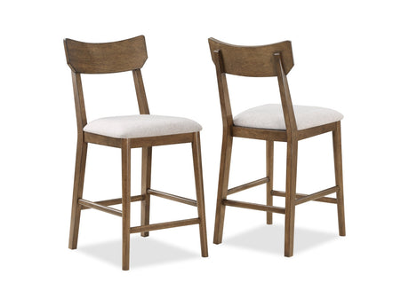 Weldon Brown Counter Height Chair (Set of 2) - Ornate Home