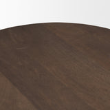 Weldon Dark Brown/Matte Black Wood Metal Counter Stool