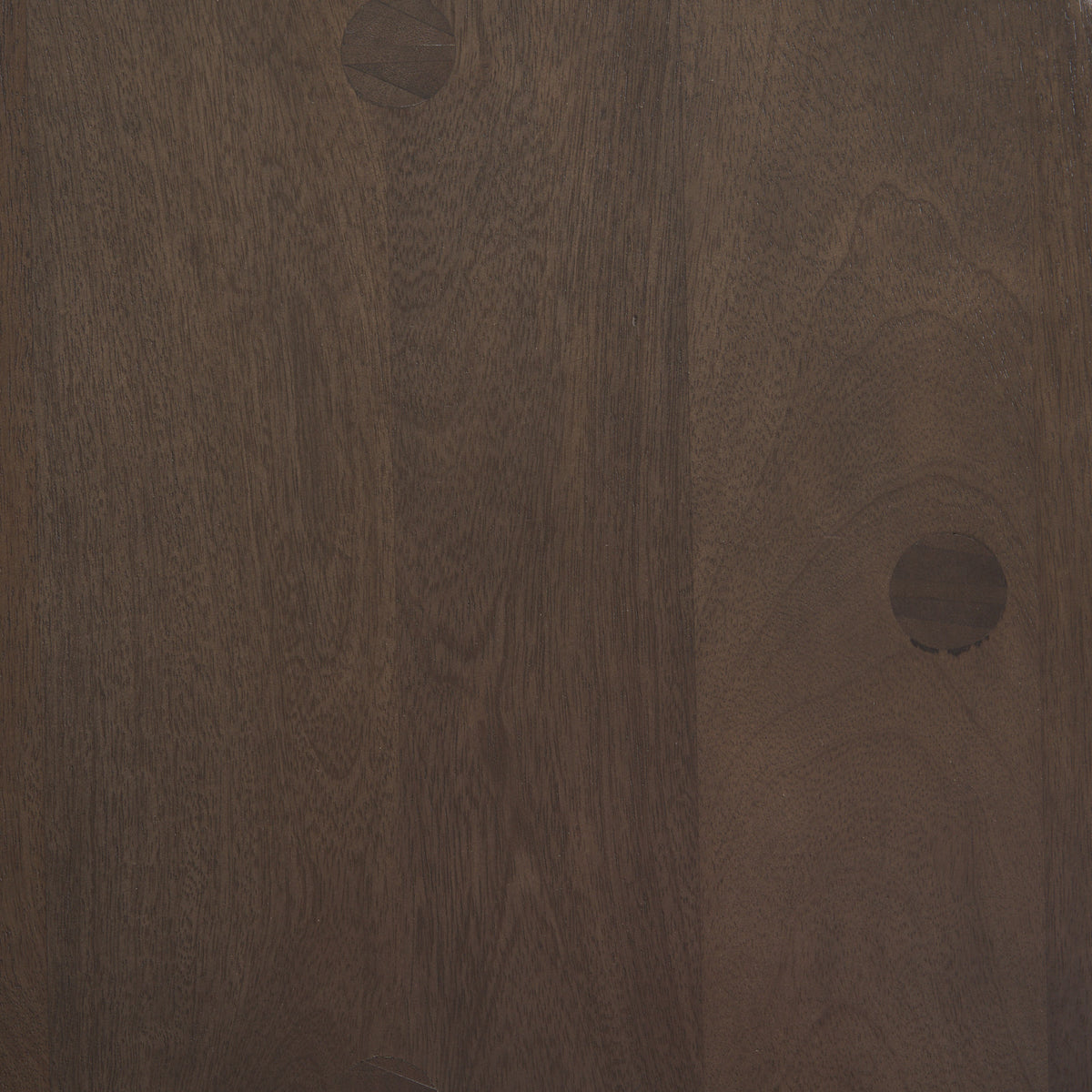 Weldon Dark Brown/Matte Black Wood Metal Counter Stool