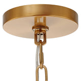 Welkin Brass/White 6 Light Modern Chandelier - Ornate Home