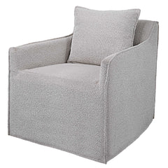 Welland Gray Swivel Chair - Ornate Home