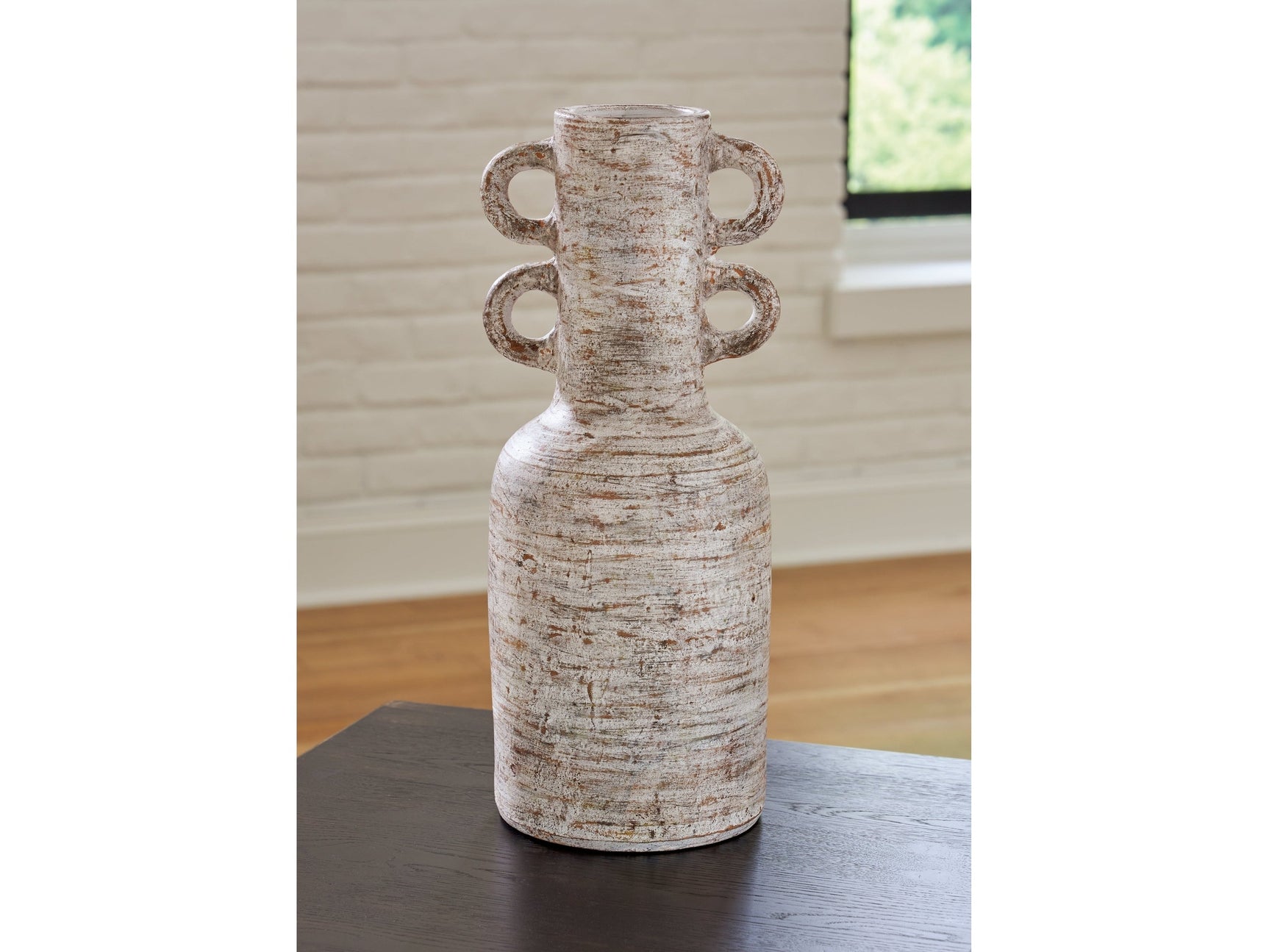 Wellbridge Distressed White Vase - Ornate Home
