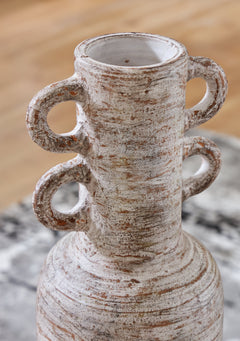 Wellbridge Distressed White Vase - Ornate Home