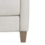 Weller Beige/Tan Leather Power Motion Chair - Ornate Home