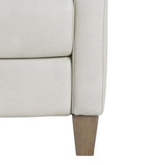 Weller Beige/Tan Leather Power Motion Chair - Ornate Home