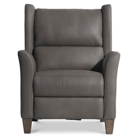 Weller Grey Leather Power Motion Chair - Ornate Home