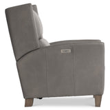 Weller Grey Leather Power Motion Chair - Ornate Home