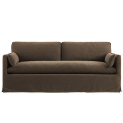 Wellfleet Cocoa 85" Slipcovered Fabric Sofa - Ornate Home