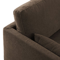 Wellfleet Cocoa 85" Slipcovered Fabric Sofa - Ornate Home