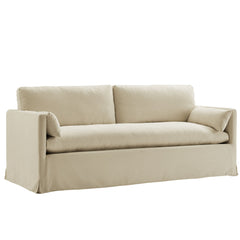 Wellfleet Linen 85" Slipcovered Fabric Sofa - Ornate Home
