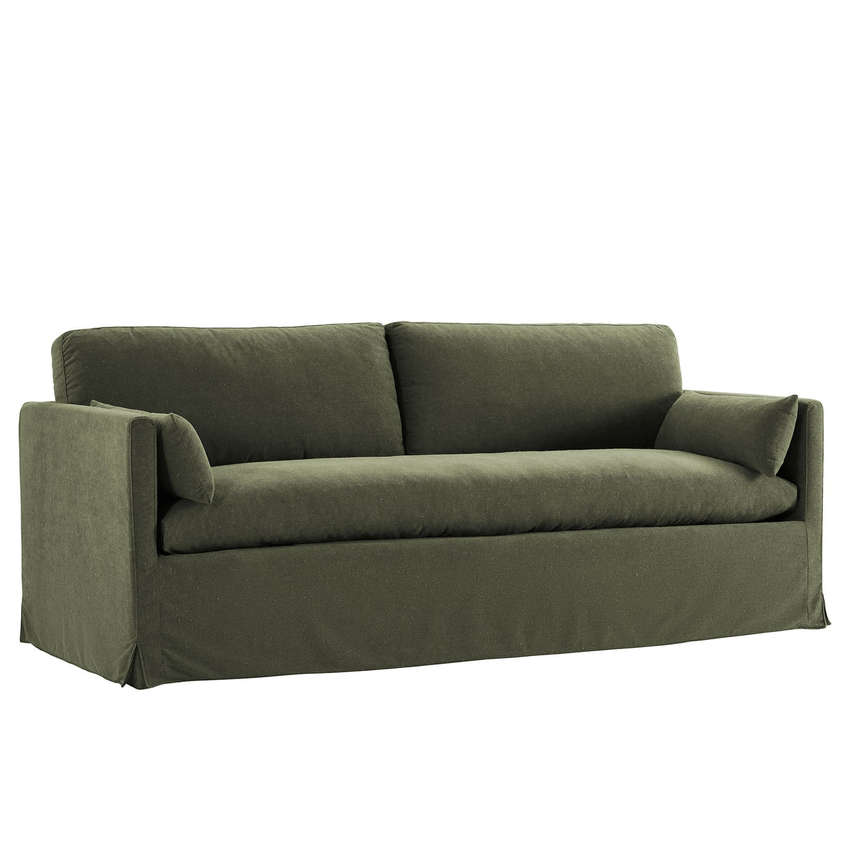 Wellfleet Sage 85" Slipcovered Fabric Sofa - Ornate Home