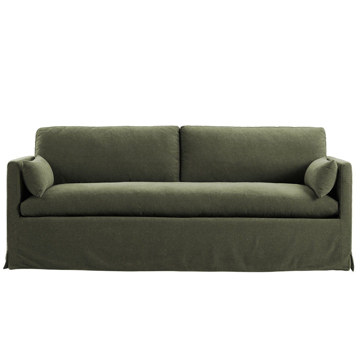 Wellfleet Sage 85" Slipcovered Fabric Sofa - Ornate Home