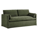 Wellfleet Sage Slipcovered Linen-Blend Loveseat - Ornate Home