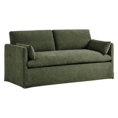 Wellfleet Sage Slipcovered Linen-Blend Loveseat - Ornate Home
