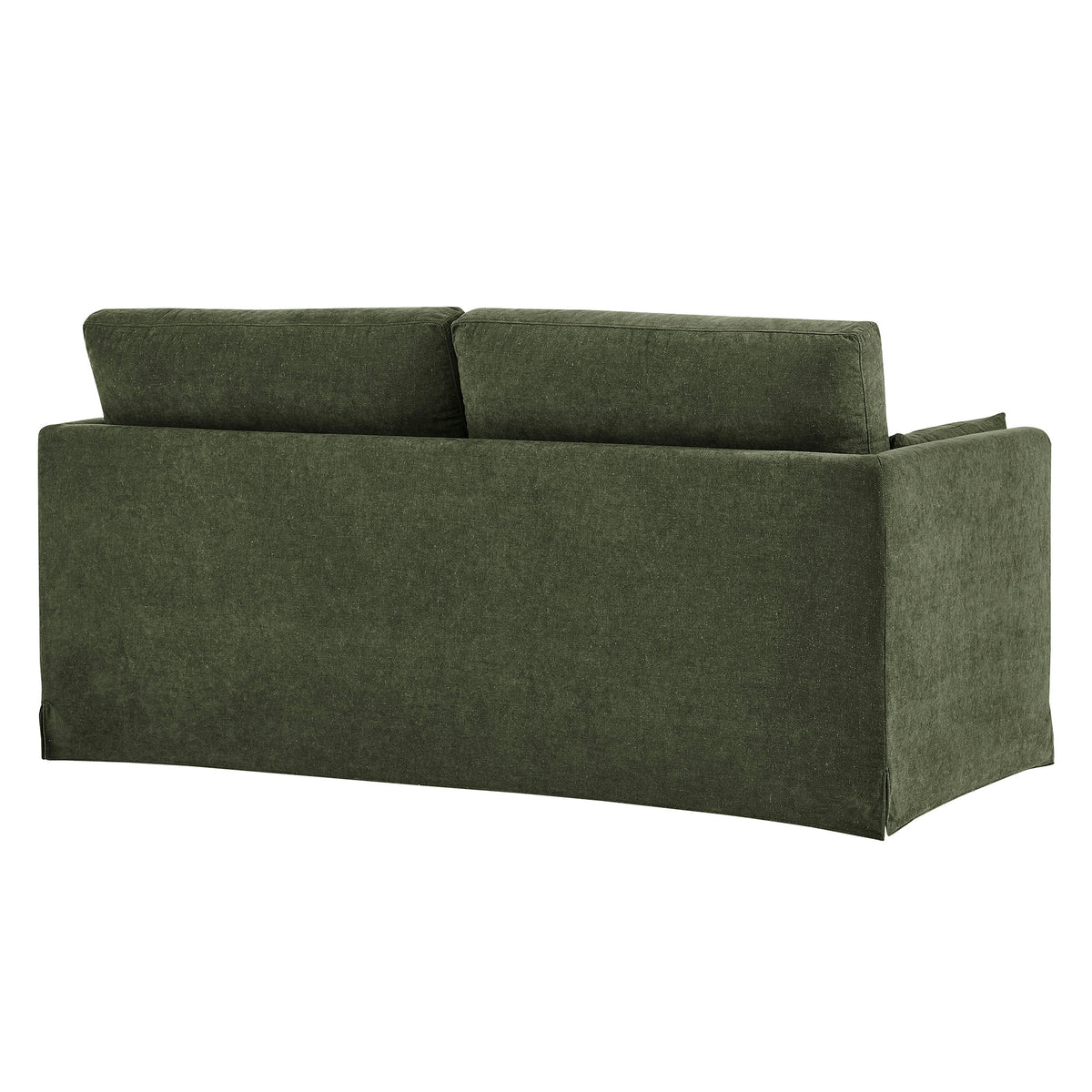 Wellfleet Sage Slipcovered Linen-Blend Loveseat - Ornate Home
