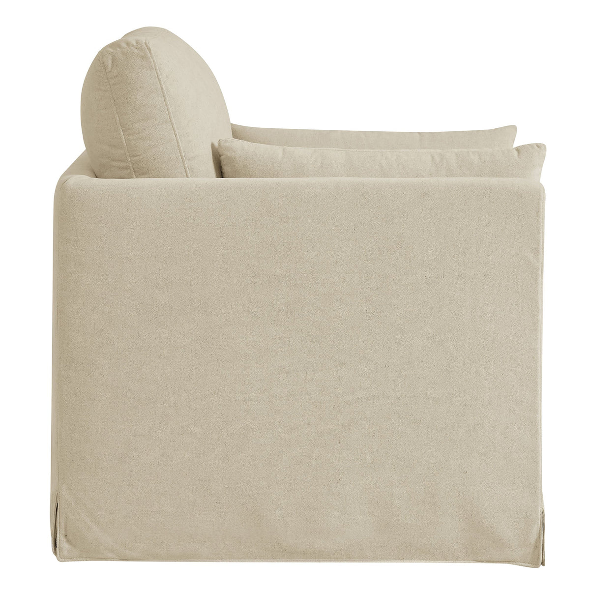 Wellfleet Slipcovered Linen-Blend Armchair - Ornate Home
