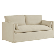 Wellfleet Slipcovered Linen-Blend Loveseat - Ornate Home