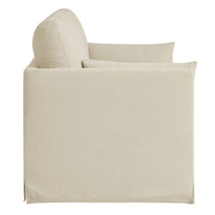 Wellfleet Slipcovered Linen-Blend Loveseat - Ornate Home