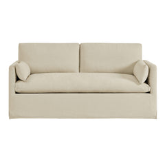 Wellfleet Slipcovered Linen-Blend Loveseat - Ornate Home