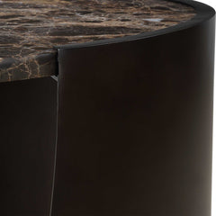 Welling Bronze Modern Metal Side Table - Ornate Home