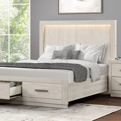 Wellingborough Light Gray Queen 4 Piece Bedroom Set - Ornate Home