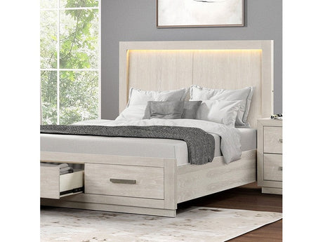 Wellingborough Light Gray Queen Bed - Ornate Home