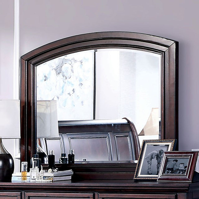 Wells Dark Cherry Mirror - Ornate Home