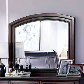 Wells Dark Cherry Mirror - Ornate Home