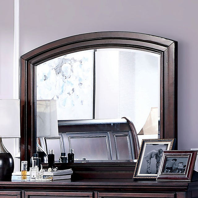 Wells Dark Cherry Mirror - Ornate Home