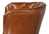 Welsh Brown Leather Chair - Ornate Home