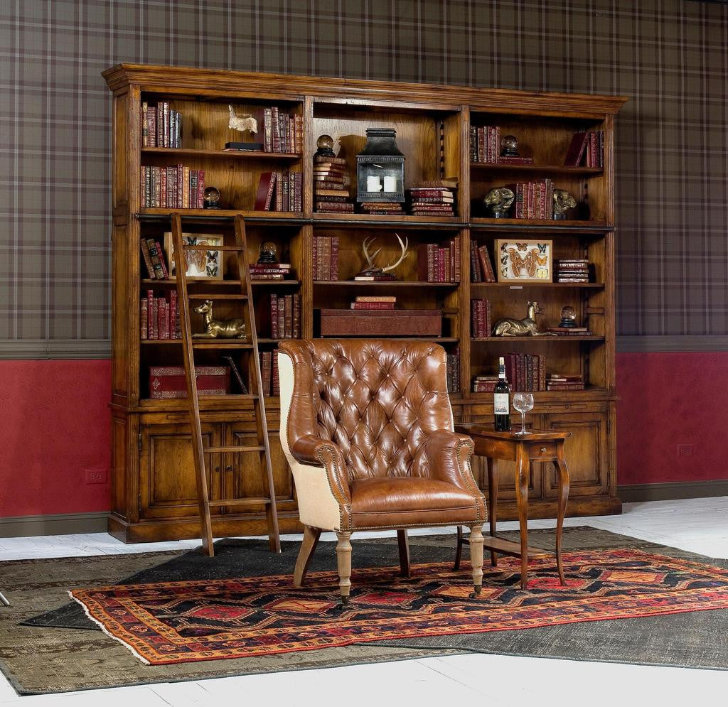 Welsh Brown Leather & Jute Chair - Ornate Home
