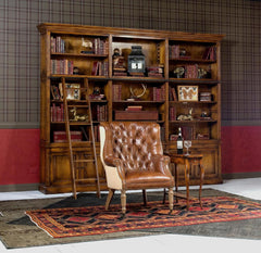 Welsh Brown Leather & Jute Chair - Ornate Home