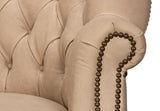 Welsh Cappuccion Leather Chair - Ornate Home